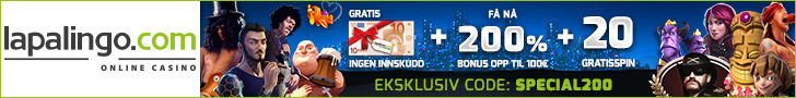 LapaLingo online casino 100 kr gratis casino penger uten innskudd lapalingo velkomstbonus no deposit free spins