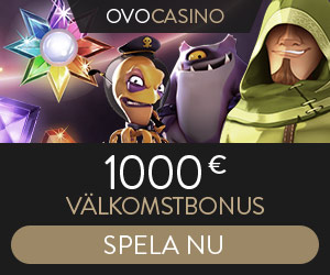 OVO Casino - 1000€ i välkomstbonus!