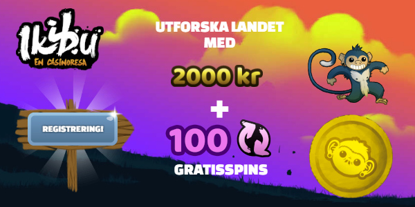 Ikibu - Utforska landt med 2000 kr + 100 gratisspins